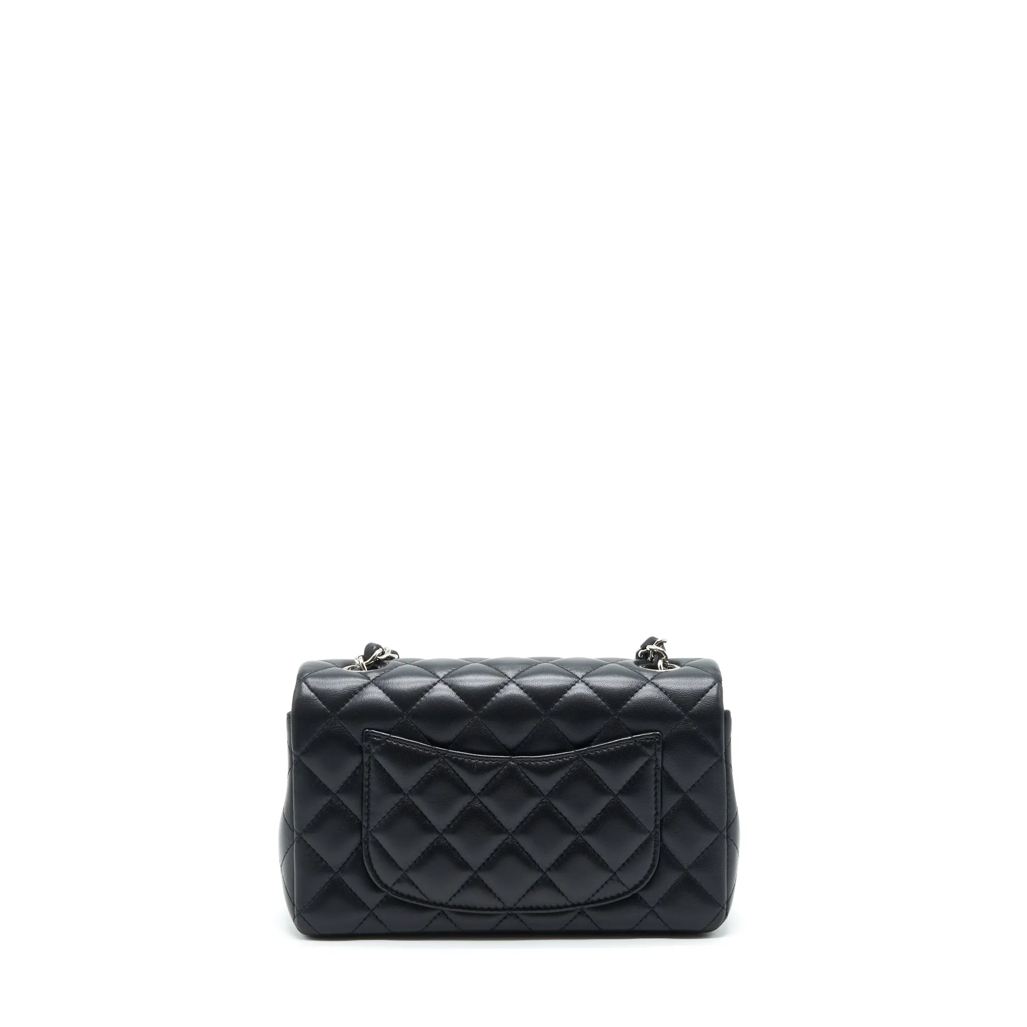 Lambskin Mini Rectangular Convenient Black Seamless integration Chanel