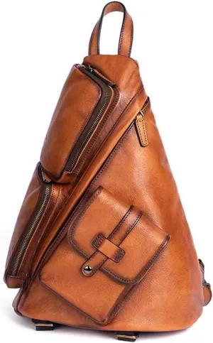 Large Capacity Shoulder Bag Men's Bags Genuine Leather Shoulder Backpack Business Travel Business Multifunctional