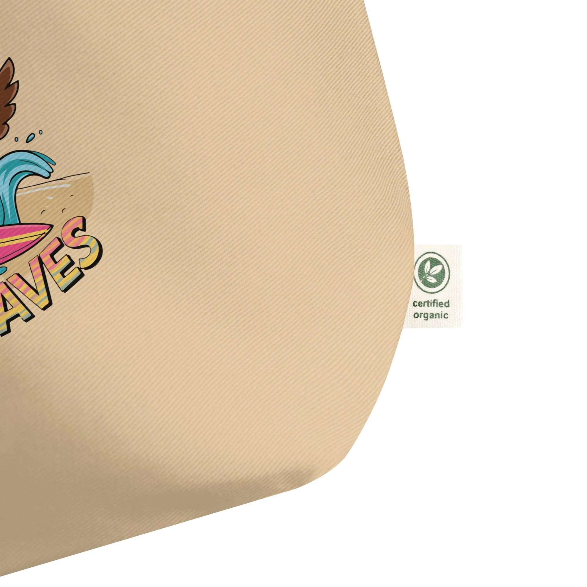 Large Organic Tote Bag: Owl Themed Spacious, Sustainable, and Durable for Everyday Use