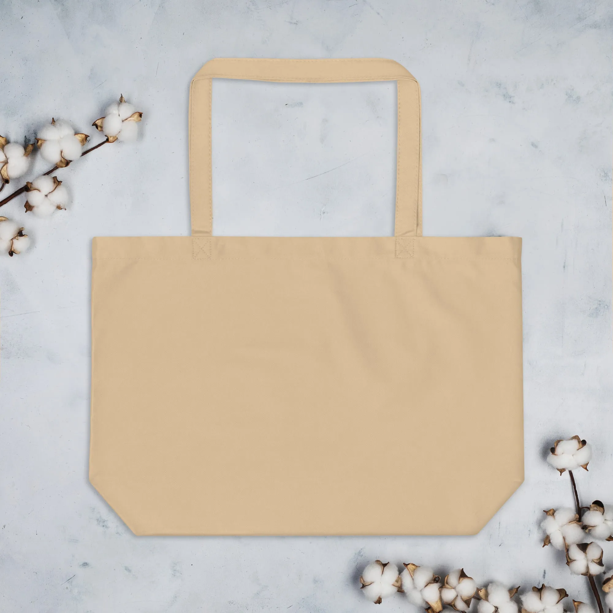 Large Organic Tote Bag: Owl Themed Spacious, Sustainable, and Durable for Everyday Use