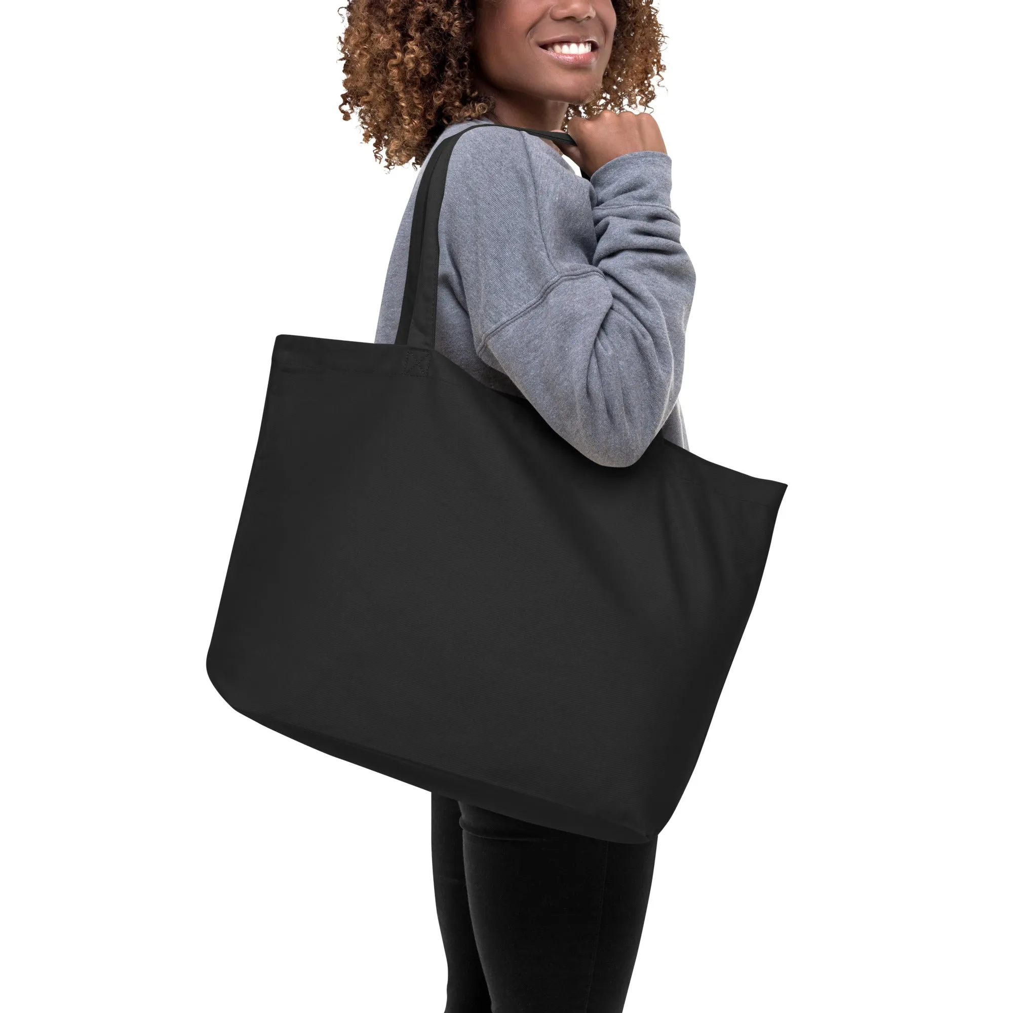 Large Organic Tote Bag: Owl Themed Spacious, Sustainable, and Durable for Everyday Use
