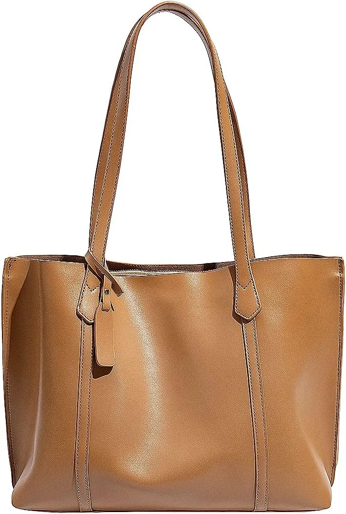 Large Tote Bags for Women Lightweight Shoulder Bags for Work PU leather Casual Ladies Purse