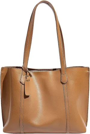 Large Tote Bags for Women Lightweight Shoulder Bags for Work PU leather Casual Ladies Purse