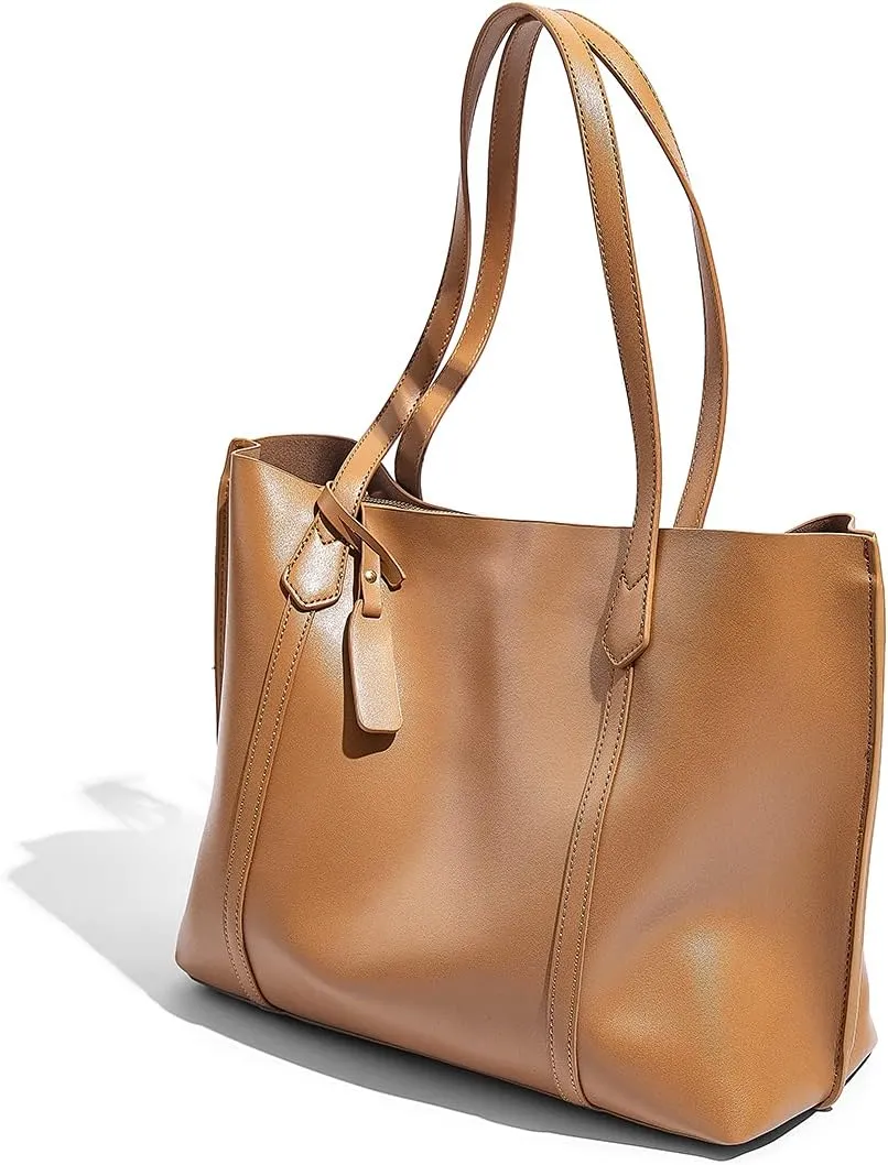 Large Tote Bags for Women Lightweight Shoulder Bags for Work PU leather Casual Ladies Purse