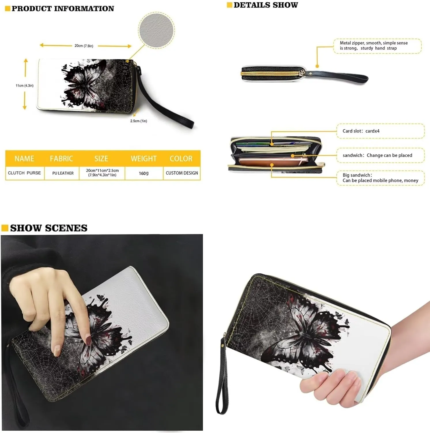 Leather Work Bag for Women Tote Bags with Clutch Makeup Travel Bag and Long Wallet 3 Piece Set