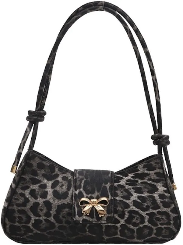 Leopard Y2k Shoulder Bag Crossbody Bags for Women Leopard Purse Going Out Bag Punk Y2k Stuff 2000s