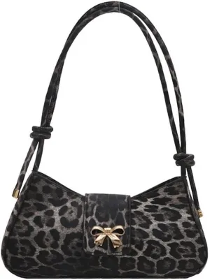 Leopard Y2k Shoulder Bag Crossbody Bags for Women Leopard Purse Going Out Bag Punk Y2k Stuff 2000s