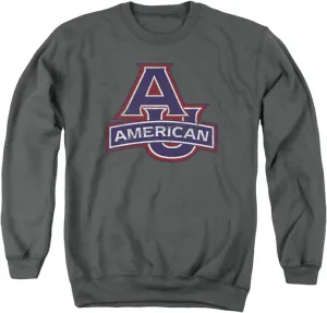 LOGOVISION American University Official Distressed Primary Logo Unisex Adult Crewneck Sweatshirt