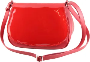 LONI Shoulder Bags for Women Purse Handbag Crossbody Everyday Saddle Bag Medium Patent/Pu Leather