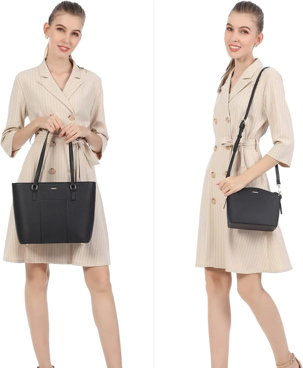 LOVEVOOK Purses for Women Fashion Handbags Tote Bag Shoulder Bags 3pcs