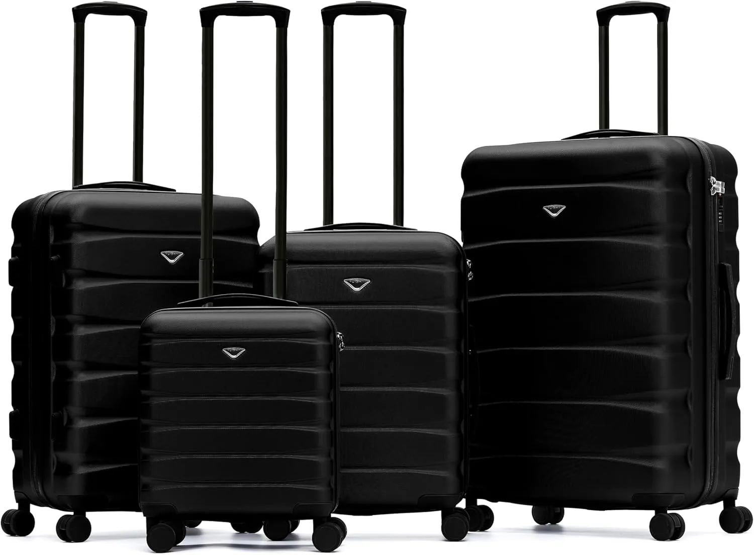 Luggage Sets TSA Lock Silent Double Spinner Wheels Durable Hardside Lightweight Suitcase With 24x16x10 Carry-On Case Maximum Carry On Bag Size For Virgin & South West Approved Airlines