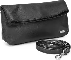 LUXEORIA Genuine Leather Crossbody Bags for Women, Small Travel Purses, Mobile & Credit Card Pockets with Adjustable Strap