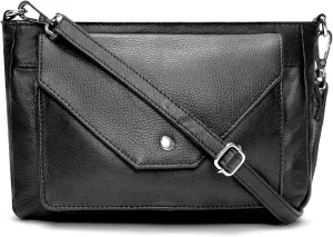 LUXEORIA Genuine Leather Crossbody Bags for Women, Small Travel Purses, Mobile & Credit Card Pockets with Adjustable Strap