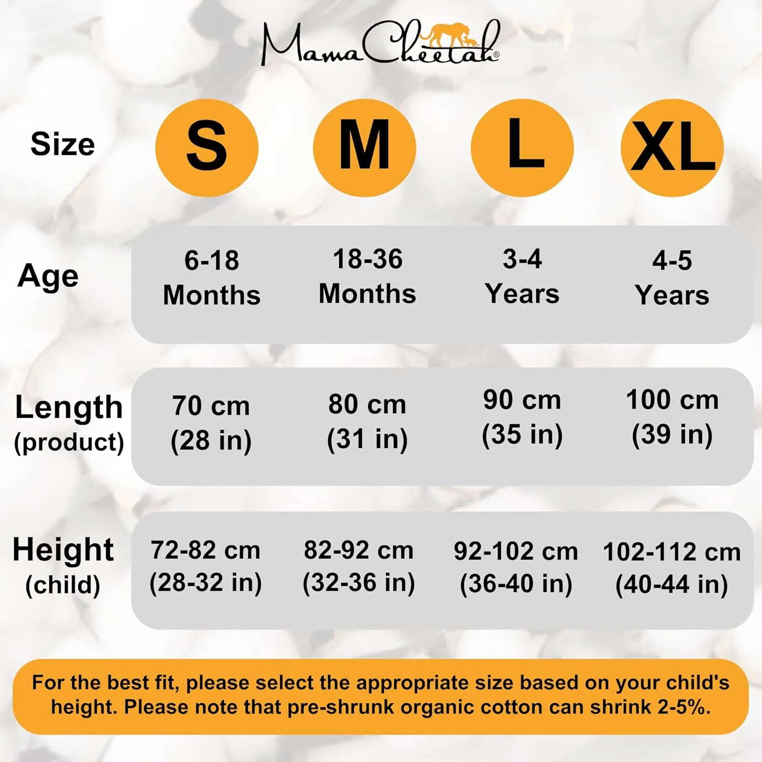 Mama Cheetah Toddler Sleep Sack with Feet 3T-4T, 0.5 TOG Organic Cotton Baby Wearable Blankets with Legs, Baby Sleeping Bag for Walkers, Early Walker Large