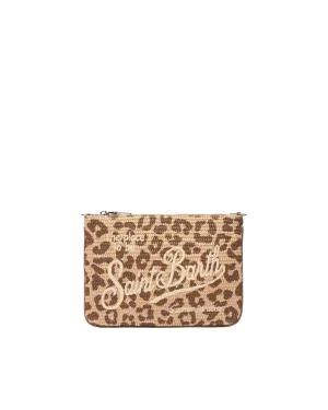 MC2 Saint Barth Pochette Parisienne Con Stampa Animalier