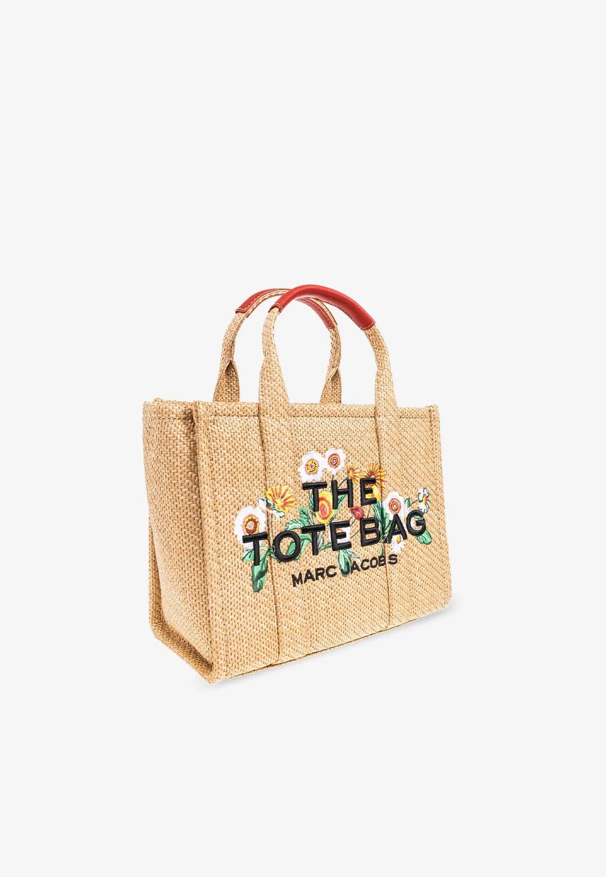 Medium Daisy Woven Tote Bag