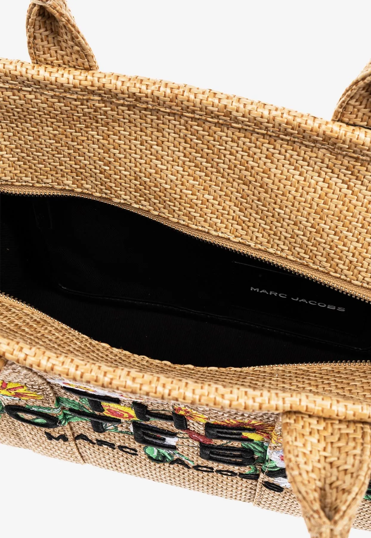 Medium Daisy Woven Tote Bag