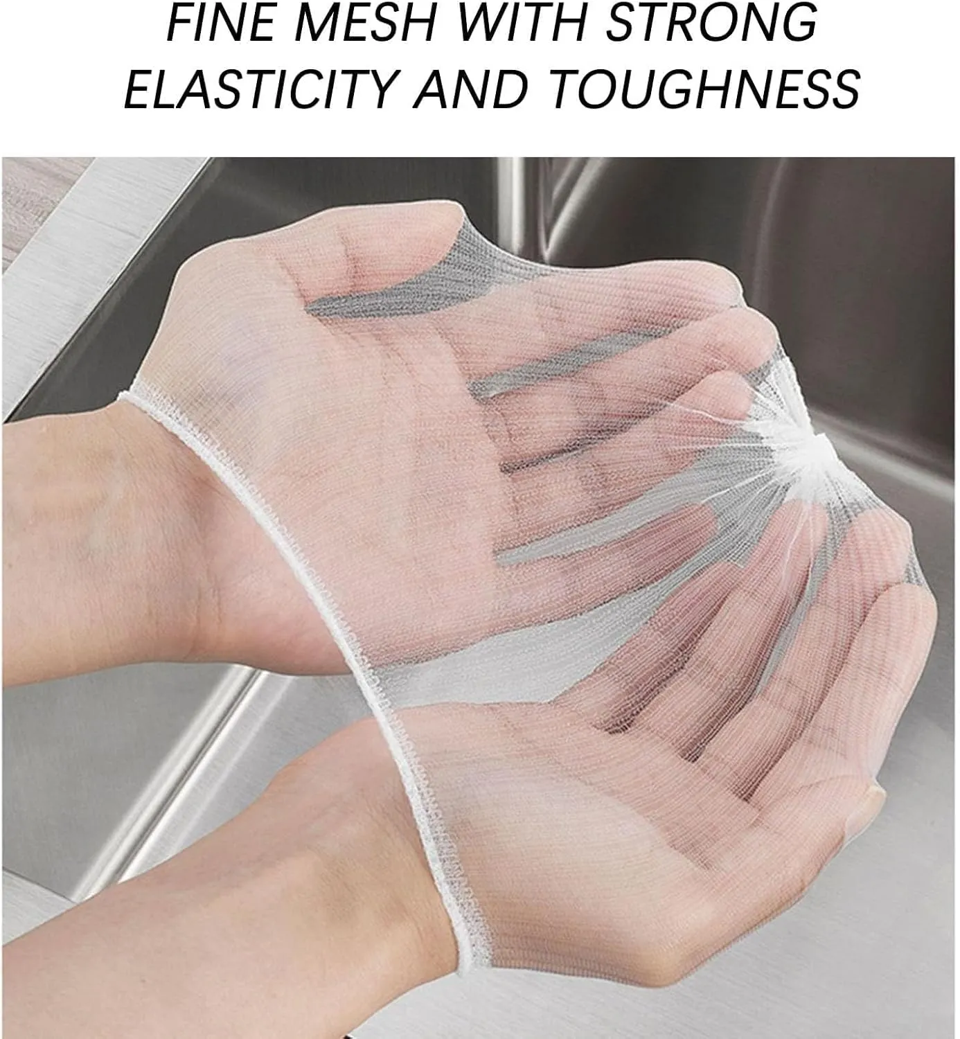 Meshmate Waste Rack Sink, Mesh Mate Rotatable Kitchen Sink Strainer with 100Pcs Filter Mesh Bags, Suction Cup Sink Strainer & Kitchen Sink Filter Rack (White*2, With 100 pcs Bags)
