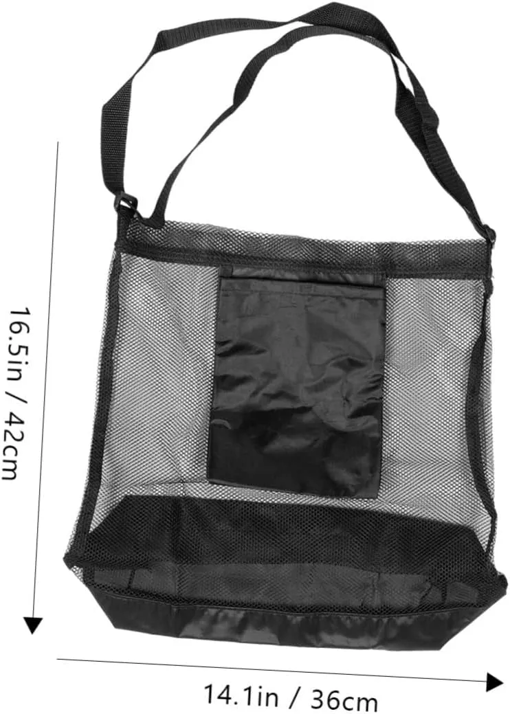 Mikikit Picking Bag Large Bag Convenient Shoulder Bag Outdoor Accessory Outdoor Fruit Bag Convenient Mesh Bag
