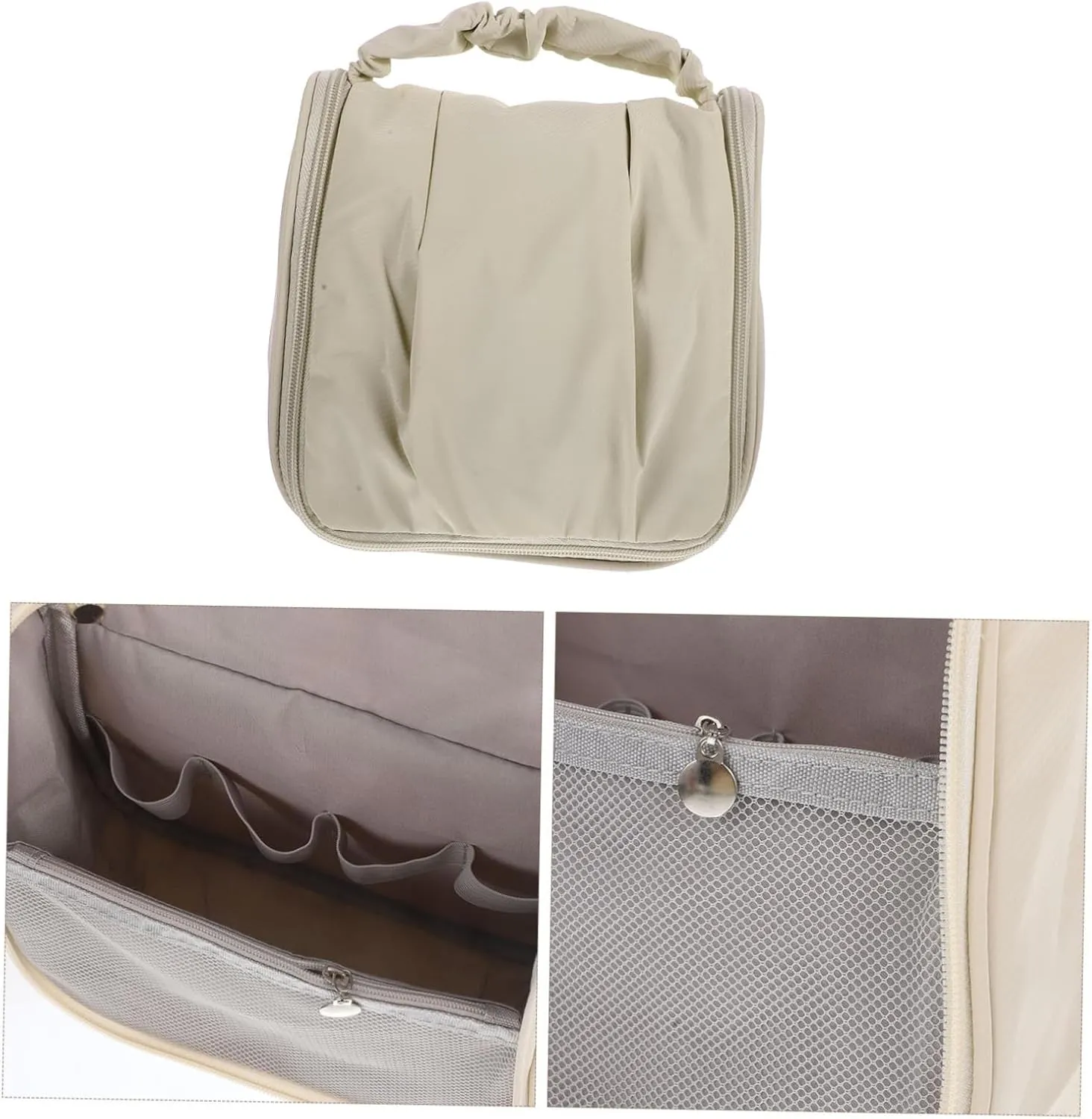 Mikinona Washbag Toiletry Bag Makeup Organizer Large Capacity Travel Bag Multi-compartment Cosmetic Storage Bag