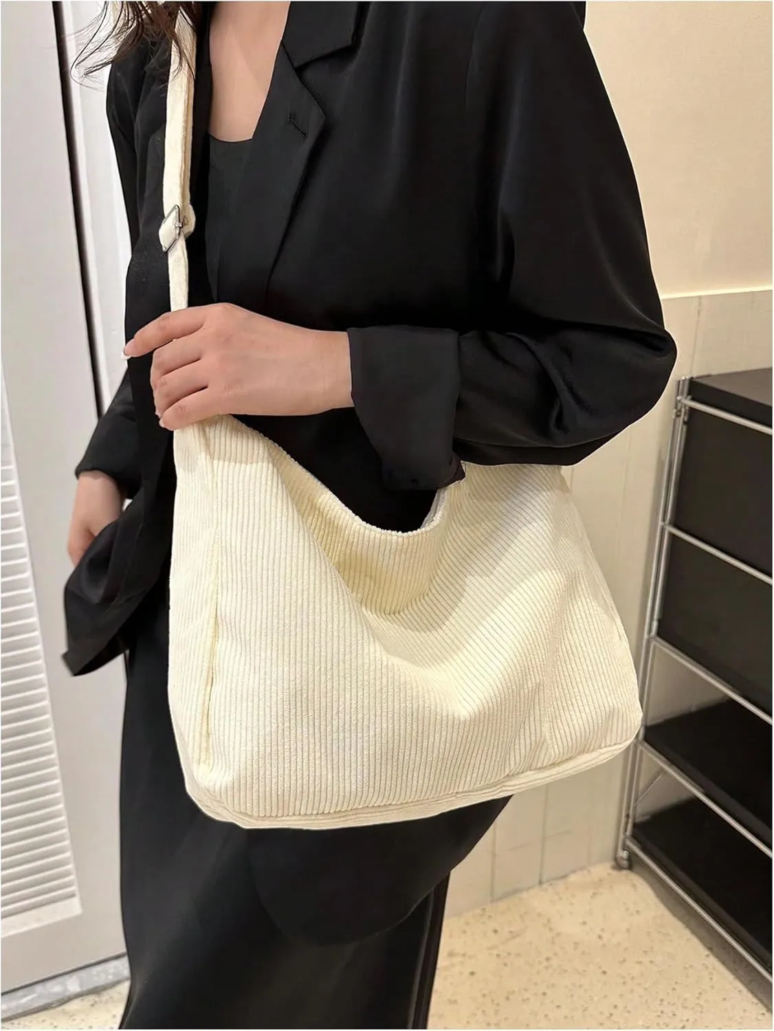 Milumia Women's Textured Crossbody Bag Solid Casual Messenger Shoulder Handbags