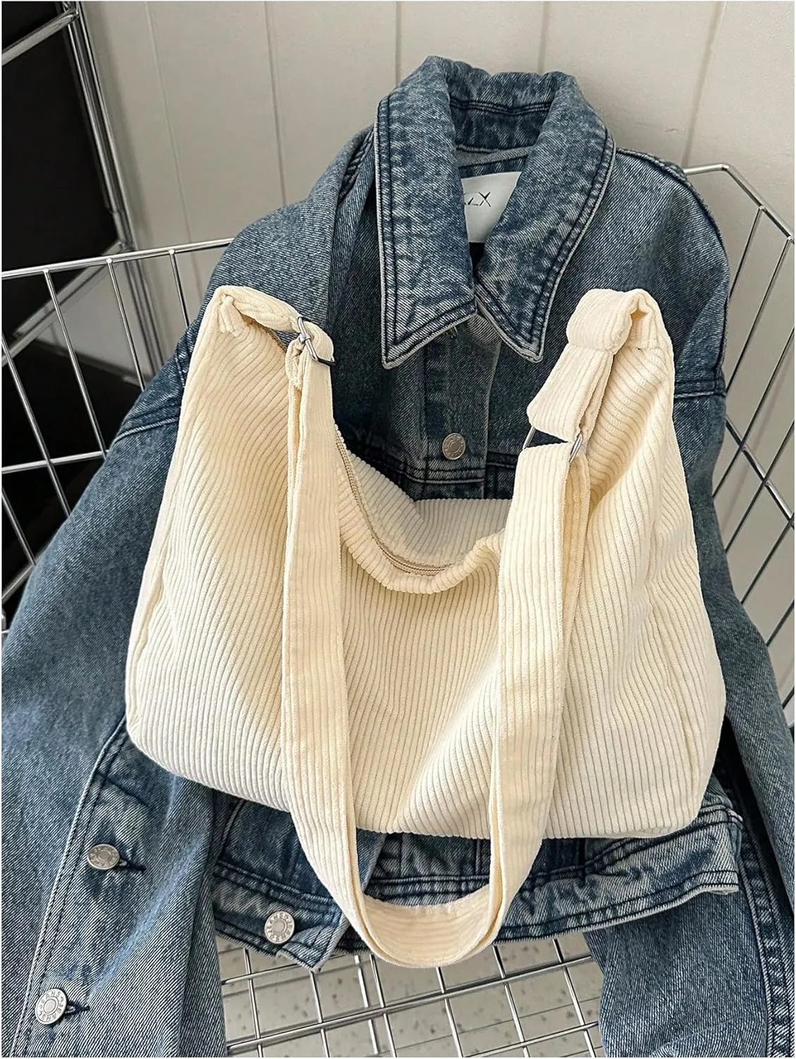 Milumia Women's Textured Crossbody Bag Solid Casual Messenger Shoulder Handbags