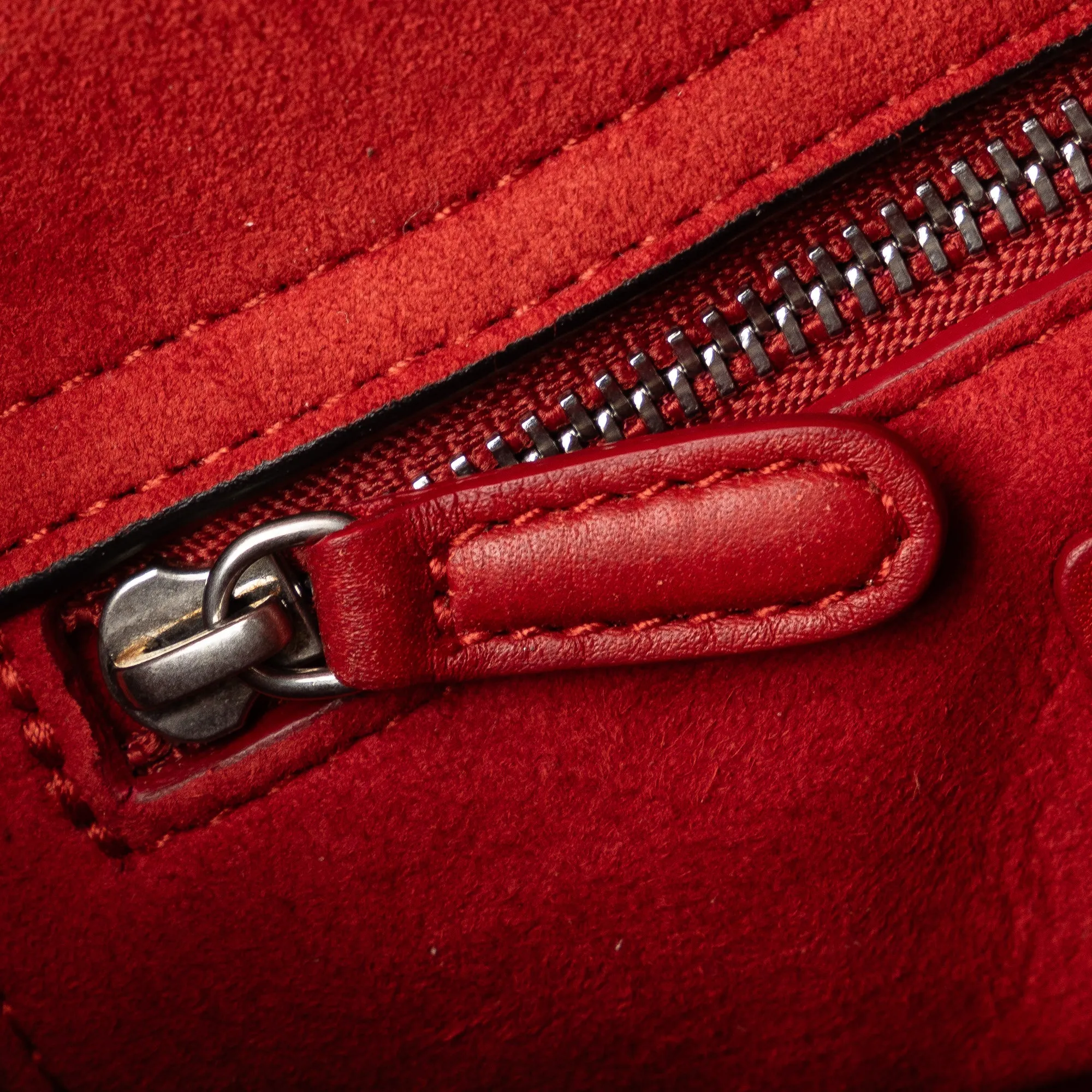 Mini Embossed Calfskin Cannage Studded Lady Dior