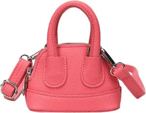 Mini Top Handle Bag Small Purse Cute Crossbody Bags For Women Micro Tote Purse Tiny Shoulder Handbag Faux Leather