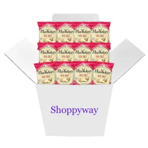 Miss Vickie's Sea Salt Kettle Cooked Potato Chips, 1.37 oz Bags, Pack of 12 Bundled by Shoppyway