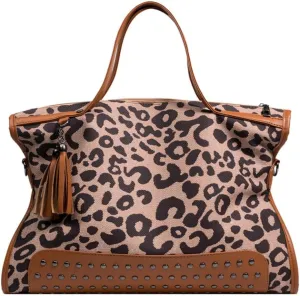 Mn&Sue Punk Motorcycle Style Rivet Studded PU Leather Women Handbags Ladies Top Handle Satchel Large Tote Bag Crossbody Bags