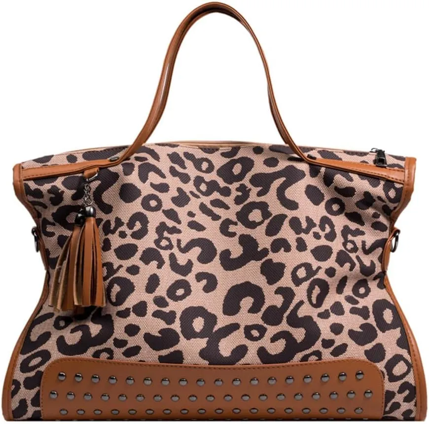 Mn&Sue Punk Motorcycle Style Rivet Studded PU Leather Women Handbags Ladies Top Handle Satchel Large Tote Bag Crossbody Bags