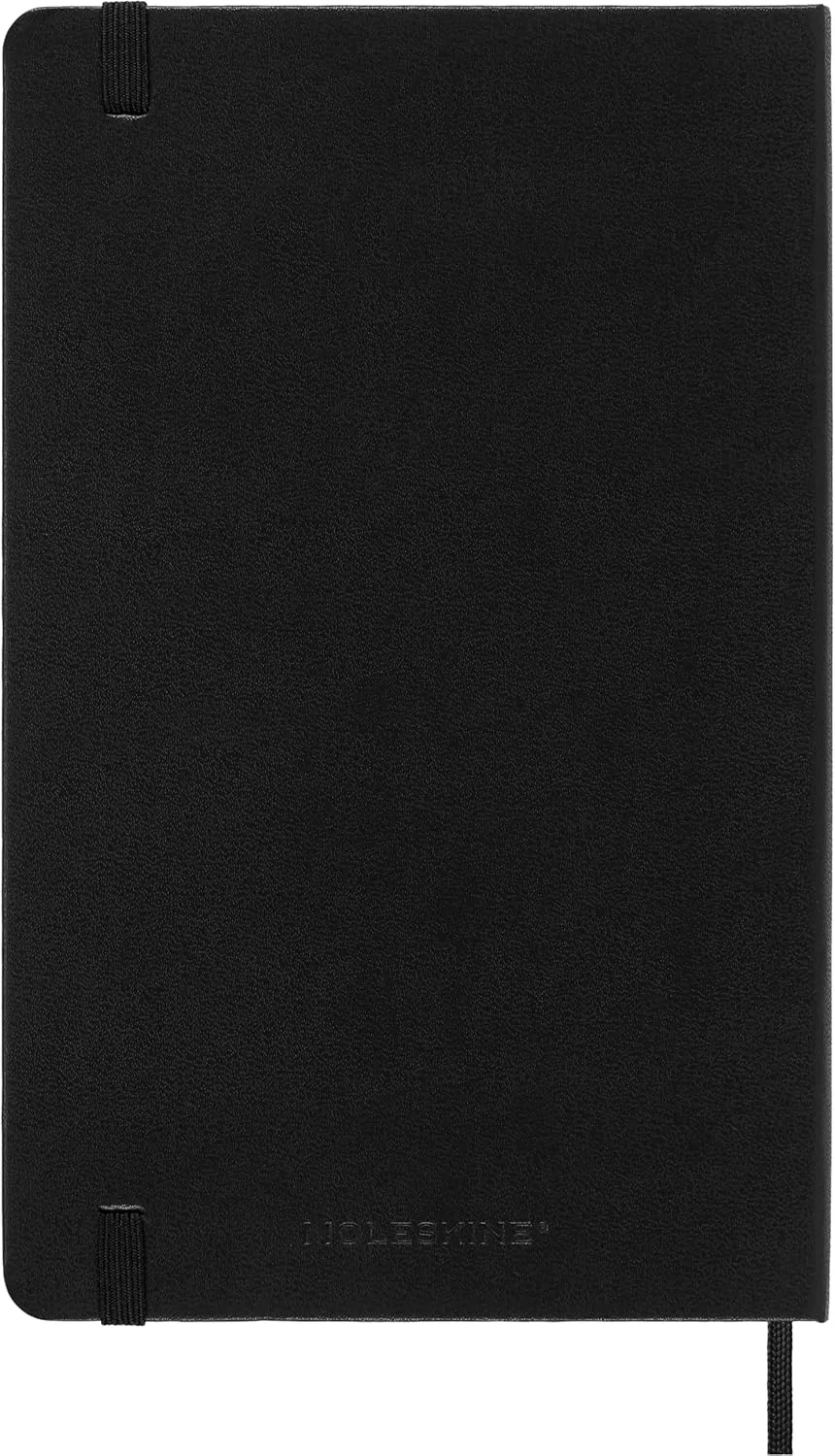 Moleskine Classic 12 Month 2024 Daily Planner, Hard Cover, Large (5" x 8.25"), Black