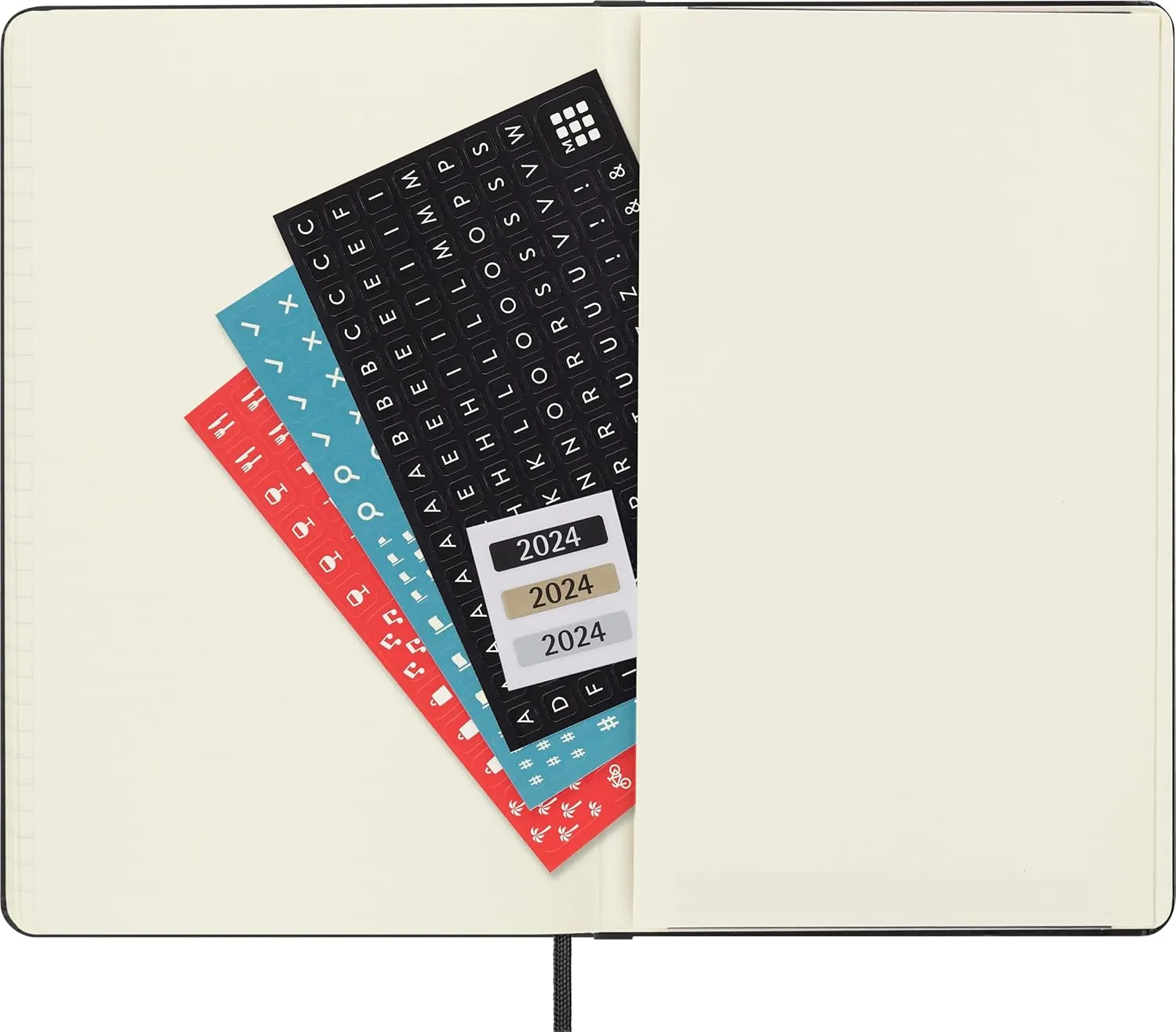 Moleskine Classic 12 Month 2024 Daily Planner, Hard Cover, Large (5" x 8.25"), Black