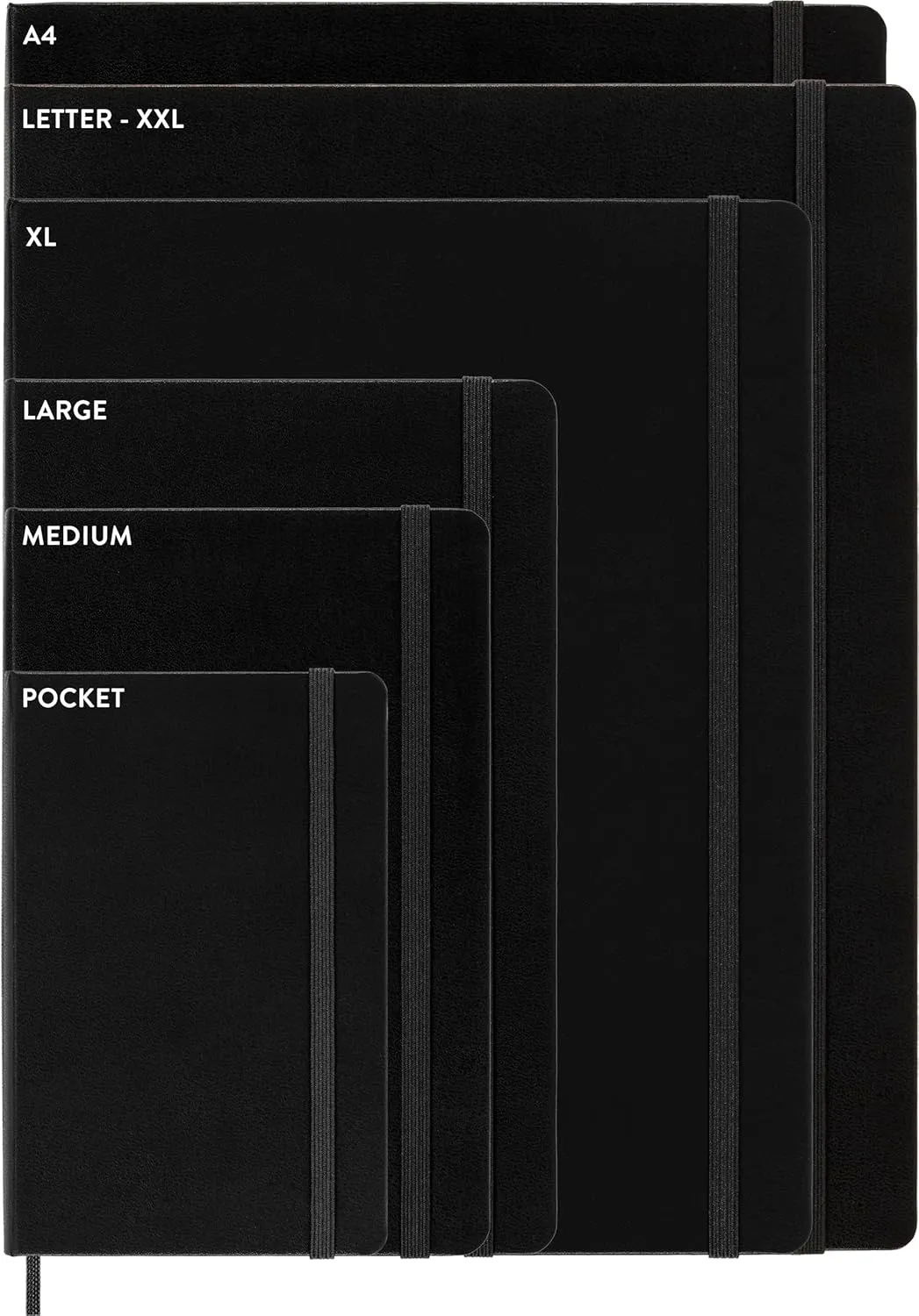 Moleskine Classic 12 Month 2024 Daily Planner, Hard Cover, Large (5" x 8.25"), Black