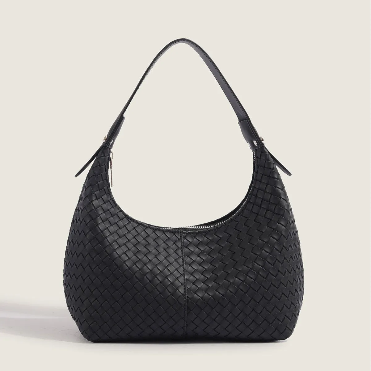 MOMENTLOVER  2025 This year, it is super popular in Popular, , retro pu woven bags, niche design, fashion trend, textured underarm bags, casual shoulder bags.