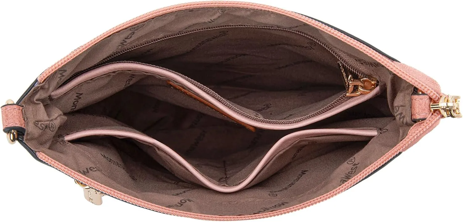 Montana West Crossbody Bags for Women Multi Pocket Cross Body Bag Purses with Adjustable Strap