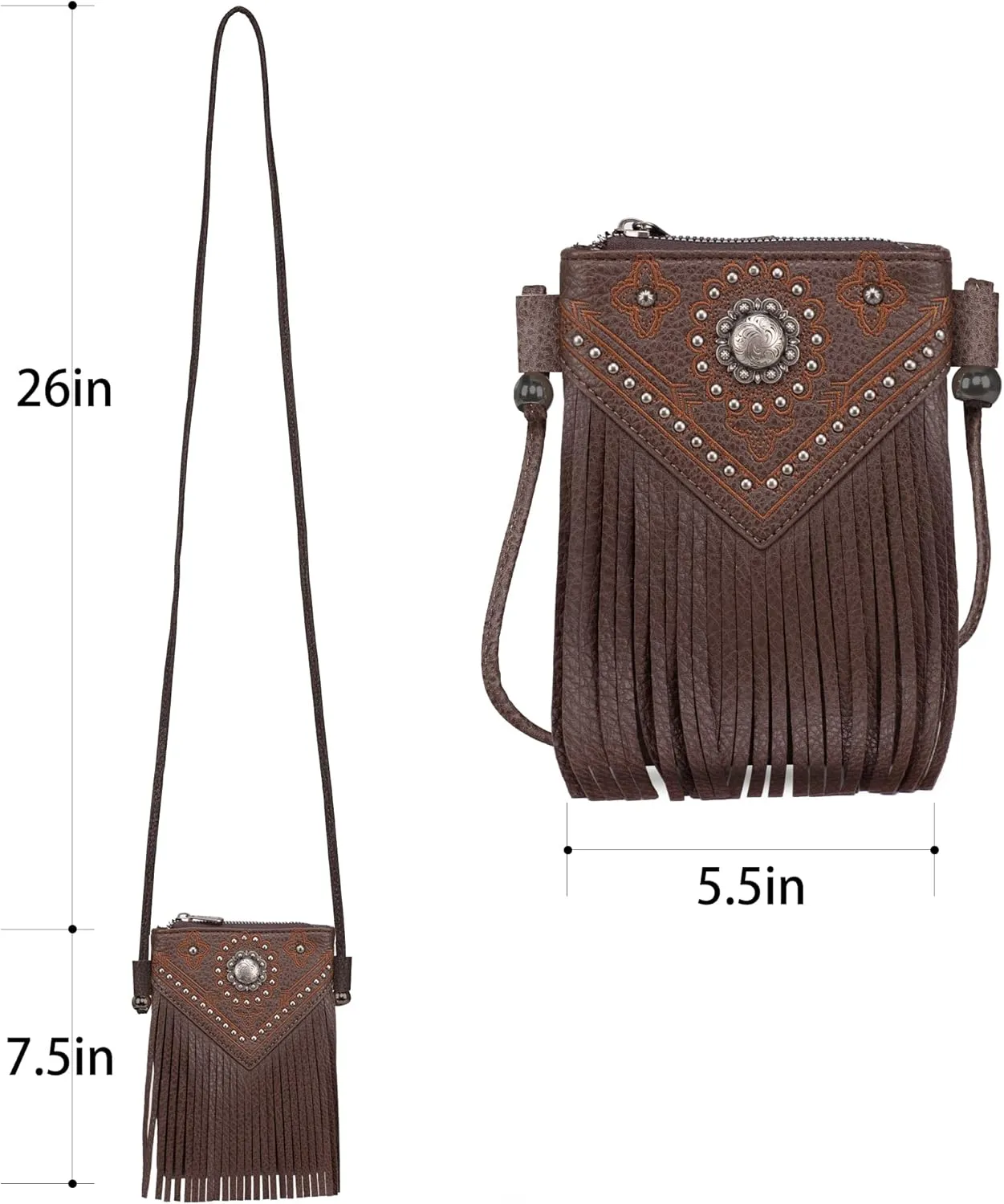 Montana West Small Crossbody Bags for Women Western Cell Phone Purse