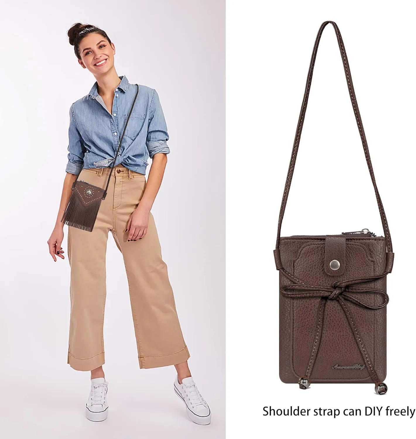 Montana West Small Crossbody Bags for Women Western Cell Phone Purse
