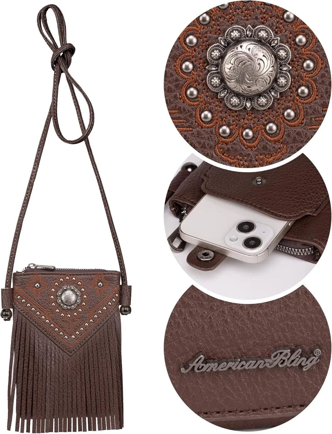 Montana West Small Crossbody Bags for Women Western Cell Phone Purse
