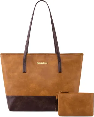 Montana West Tote Bags Vegan Leather Purses and Handbags for Women Top Handle Ladies Shoulder Bags