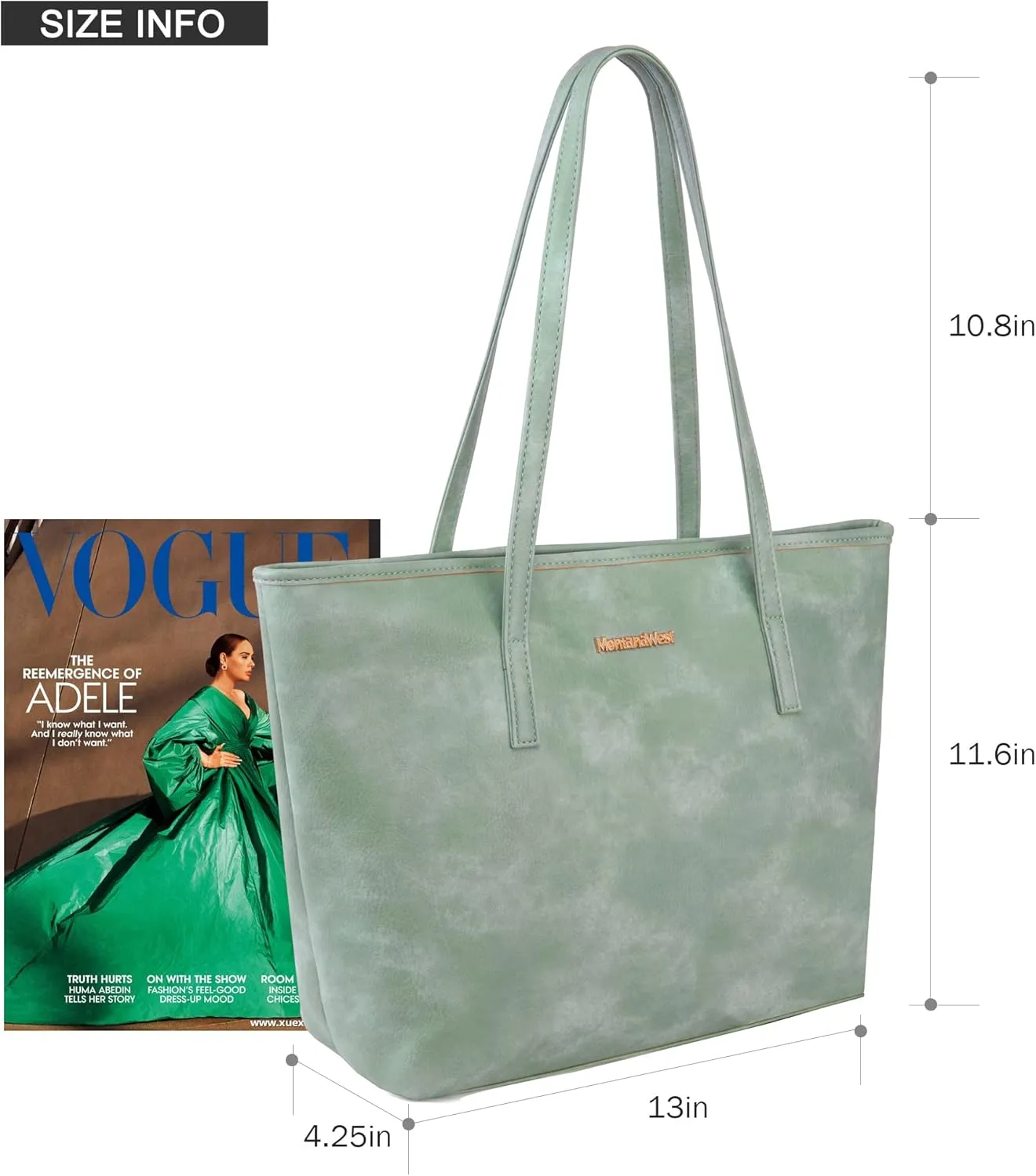 Montana West Tote Bags Vegan Leather Purses and Handbags for Women Top Handle Ladies Shoulder Bags
