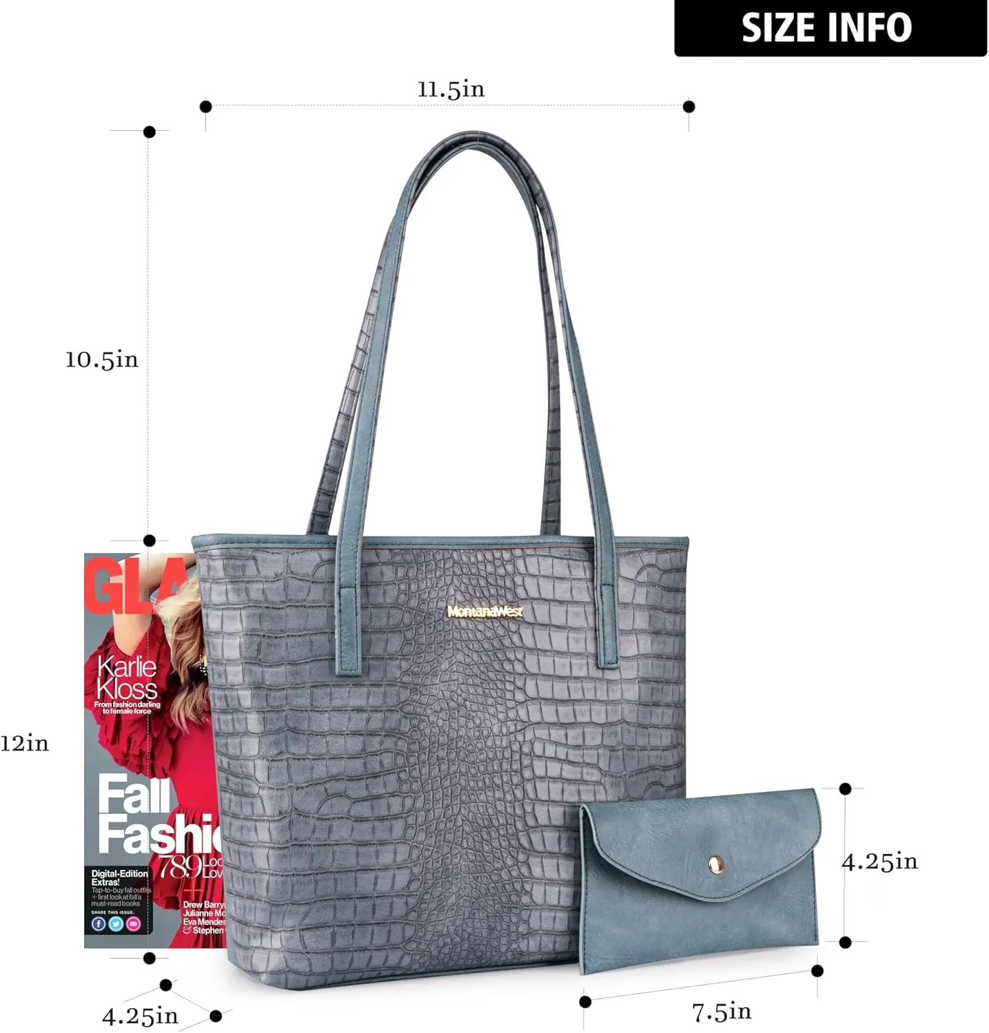 Montana West Tote Bags Vegan Leather Purses and Handbags for Women Top Handle Ladies Shoulder Bags