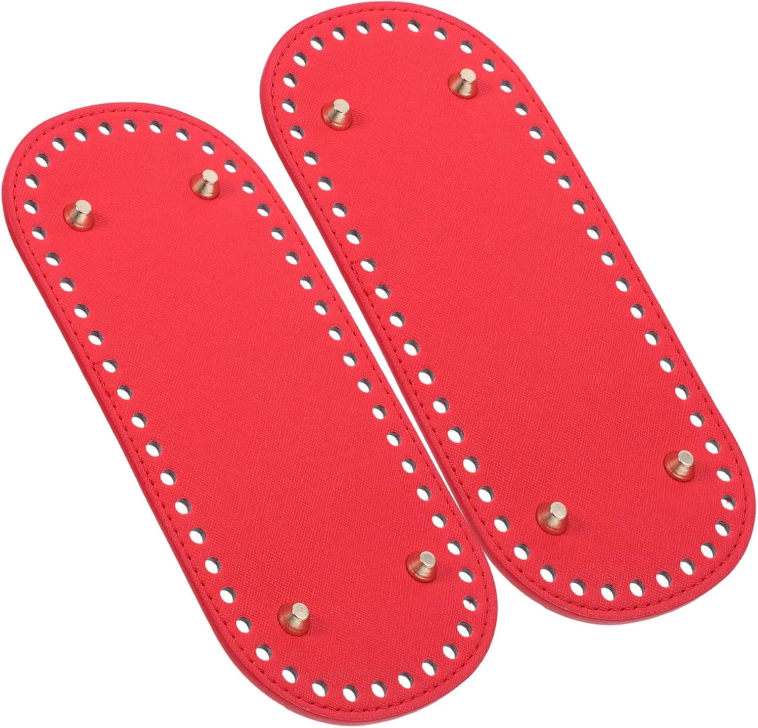 MUELODSIC 2Pcs Convenient Handbag Base for DIY Crafting Durable PU Leather Shaper Handbag Bottom for Weaving and Knitting Projects