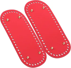 MUELODSIC 2Pcs Convenient Handbag Base for DIY Crafting Durable PU Leather Shaper Handbag Bottom for Weaving and Knitting Projects