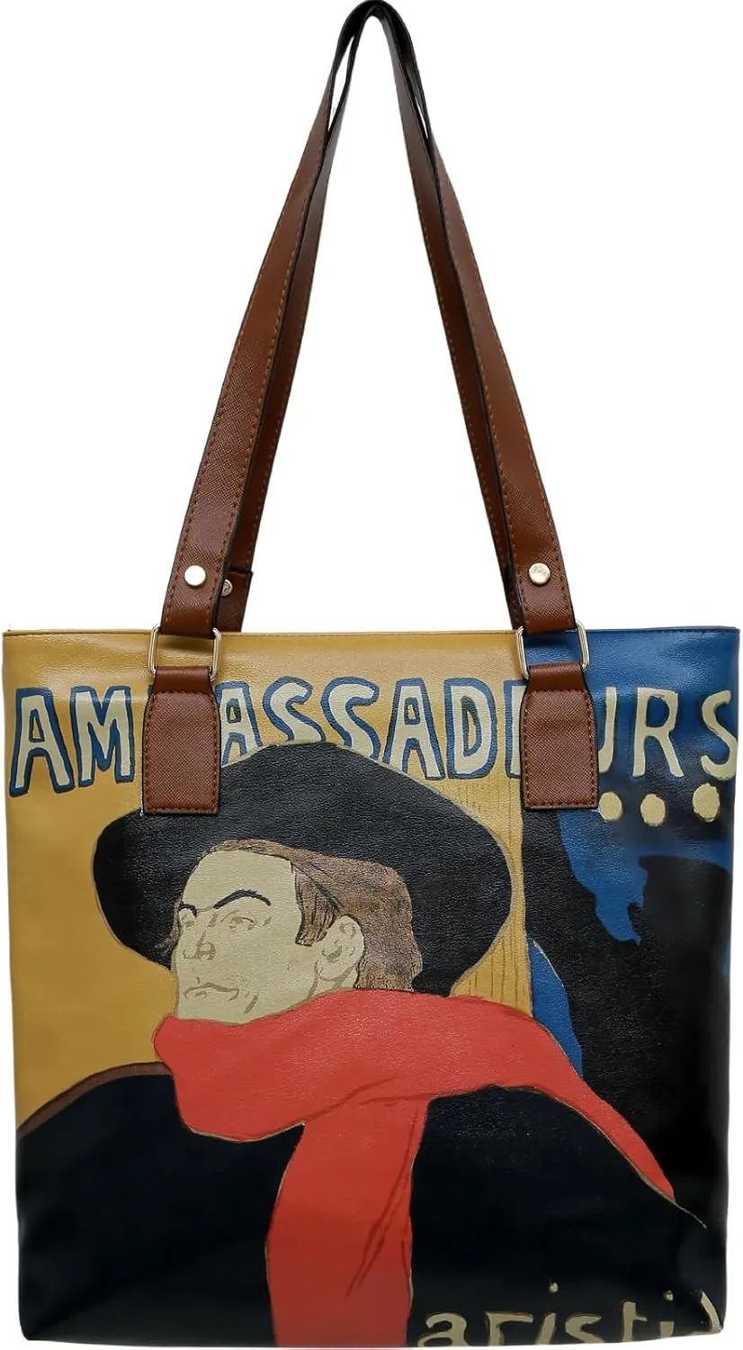 Multi Pocket Shoulder Bags for Women - Vegan Leather and Unique Design Handmade Womens Bags