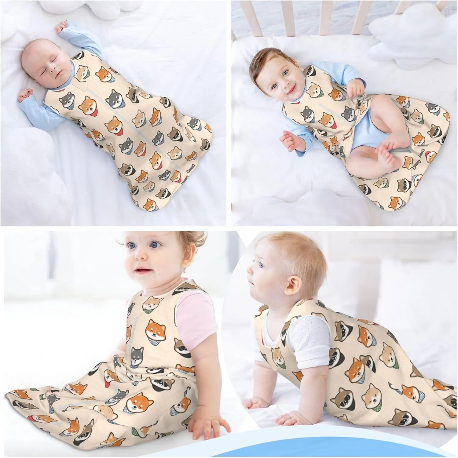 Mushrooms Snails Butterflies Baby Wearable Blanket Infant Boys Girls Sleeping bags For Newborn