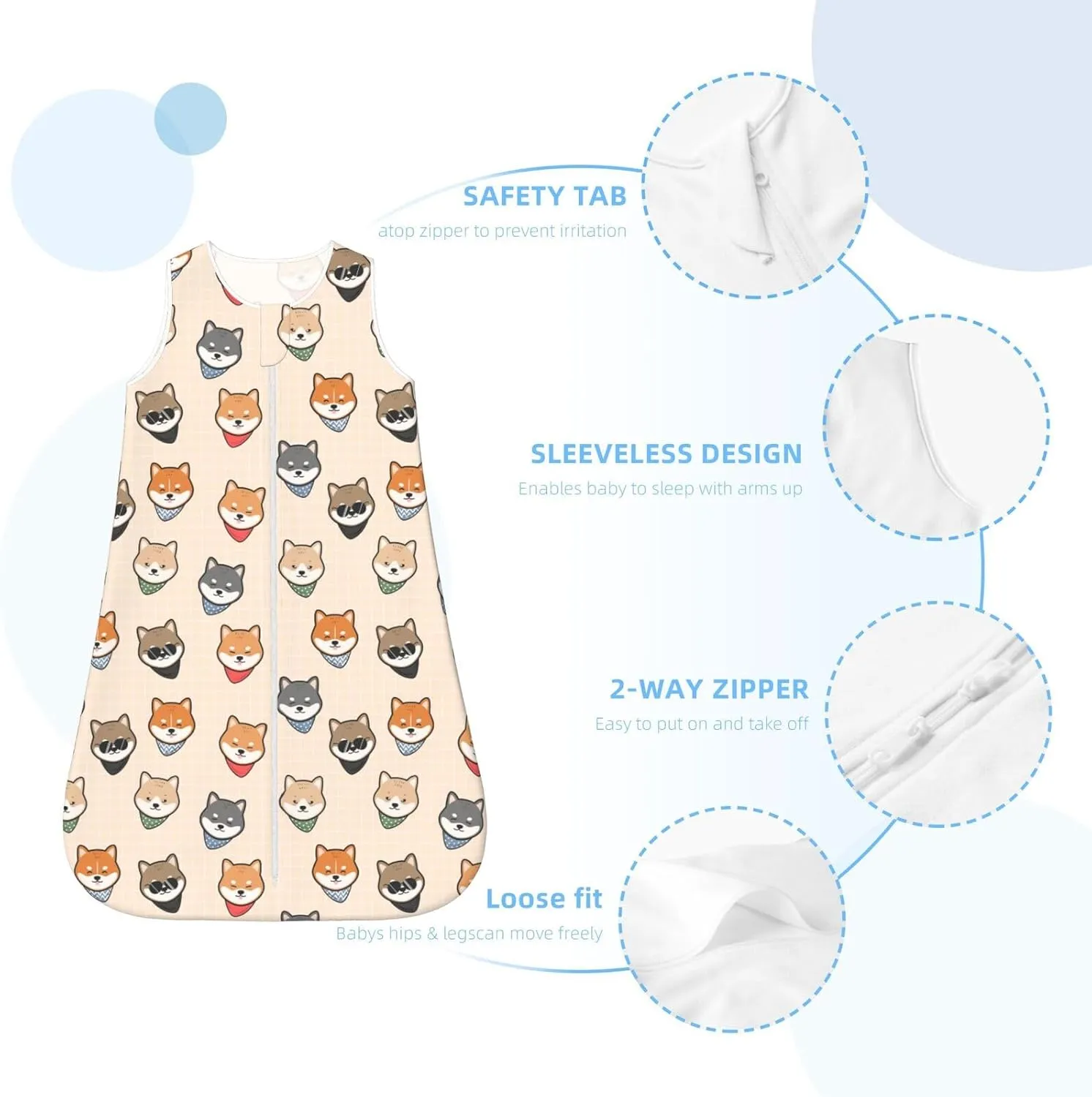 Mushrooms Snails Butterflies Baby Wearable Blanket Infant Boys Girls Sleeping bags For Newborn
