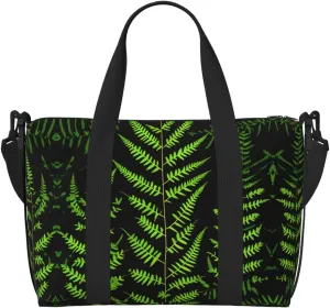 natural plant silhouette fern leaf Versatile Personal Item Travel Bags for Women - Spacious Duffel Bags for Traveling, Gym Bags for Men