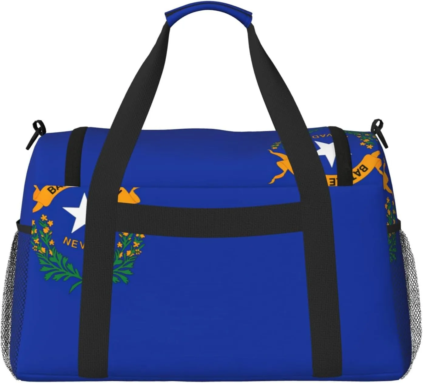 Nevada State Flag Travel Bag, Weekender Bags For Women Men For Outdoor Adventures, Ideal For Camping And Hiking