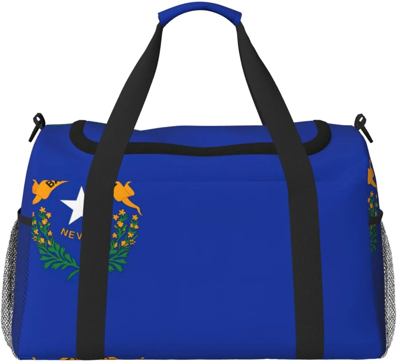 Nevada State Flag Travel Bag, Weekender Bags For Women Men For Outdoor Adventures, Ideal For Camping And Hiking